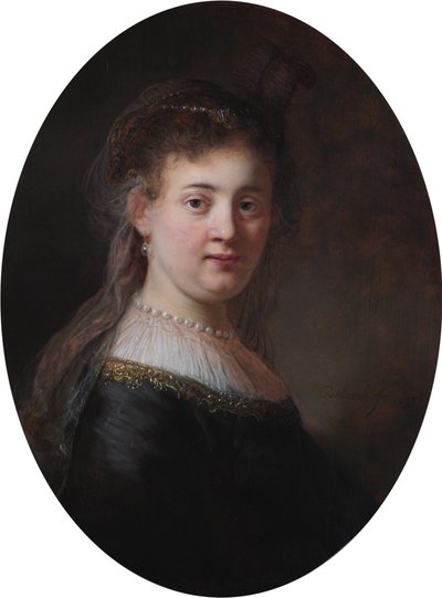 Portret van Saskia van Uylenburgh door Rembrandt van Rijn